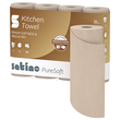 Küchenrollen 3-lagig / Beige / 64 Blatt / 26x22cm / 100% recycelt / Satino PureSoft (PACK=4 ROLLEN) Produktbild