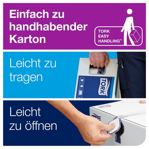 Handtuch Zickzack-V-Falz 2-lagig / 23x22,6cm / Premium H3 / hochweiß / extra weich / Tork 100278 (KTN=3000 STÜCK) Produktbild Additional View 6 L