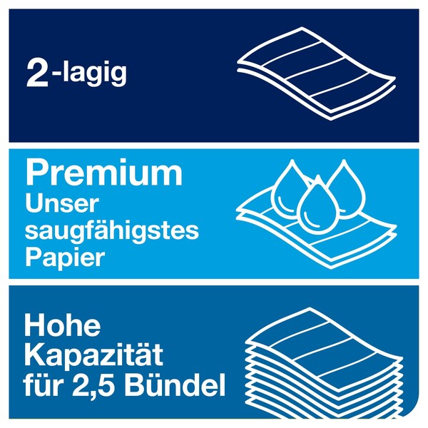 Handtuch Interfold Lang-W-Falz 2-lagig / 21,2x34cm / Premium H2 / hochweiß / extra weich / Tork 100297 (KTN=2100 STÜCK) Produktbild Additional View 5 XL