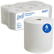 Handtuchrollen Scott 1-lagig / weiß / 19,8cm / 304m / Kimberly Clark 6667 (PACK=6 ROLLEN) Produktbild Additional View 1 S