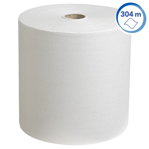 Handtuchrollen Scott 1-lagig / weiß / 19,8cm / 304m / Airflex / KC 6667 Kimberly Clark (PACK=6 ROLLEN) Produktbild Additional View 1 L