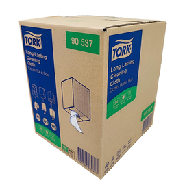 Reinigungstuch Mehrzweck 1-lagig weiß / 31,5x38cm / 114m / Ø25cm / 300 Abrisse / W2 / Tork Premium 90537 Produktbild