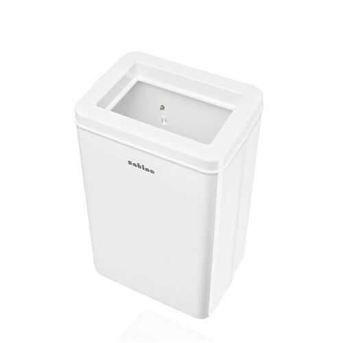 Abfallbehälter 50 Liter / weiß / Kunststoff / 390x640x290mm / Satino Produktbild Front View L