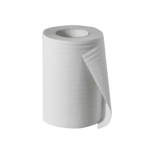 Universalrollen Zellstoff 1-lagig / hochweiß / 20cm 120m / Ø13cm / Kleinrolle (PACK=12 ROLLEN) Produktbild Additional View 1 L