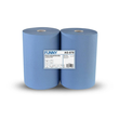 Putzrollen Recycling 3-lagig / blau / 37,5x34cm / 170m / Ø26cm / 500 Blatt (PACK=2 ROLLEN) Produktbild