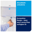 Handtuchspender H3 mini für Zickzack & Lagenfalz / weiß / Kunststoff / 332x135x291mm / Tork 553100 Produktbild Additional View 4 S