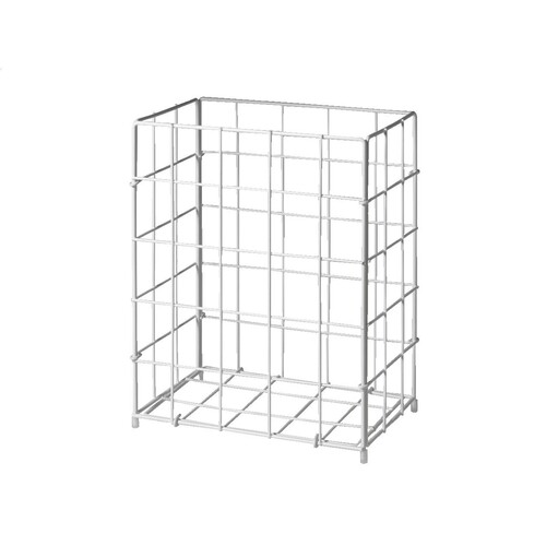 Sammelkorb 30 Liter / weiß / Drahtgeflecht / 300x360x180mm Produktbild Front View L