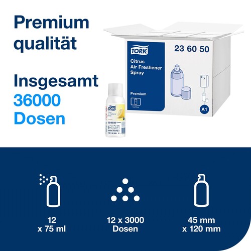 Duftpatrone Nachfüllung  Zitrusduft / 75ml / Tork 236050 Produktbild Additional View 2 L