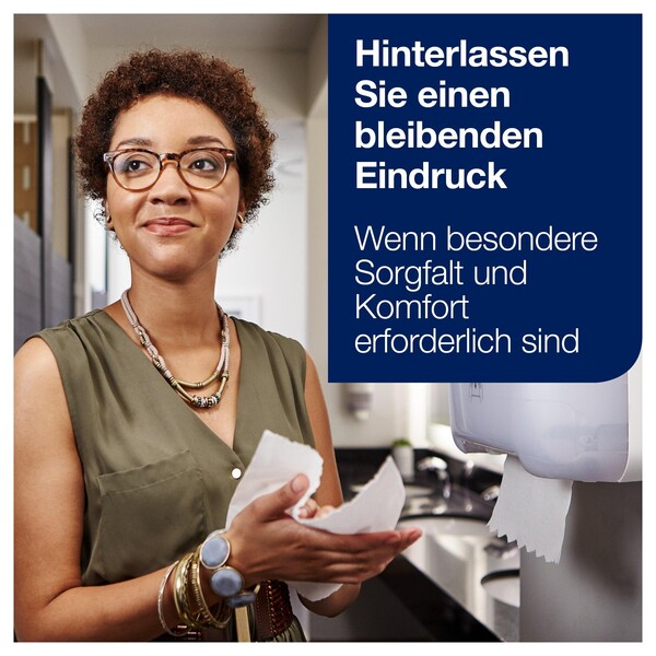 Handtuchrollen Premium H1 100m Ø19cm 2-lagig weiß 21cm Tork 290016 (PACK=6 ROLLEN) Produktbild Side View XL