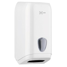 Toilettenpapierspender e7 für Einzelblatt / weiß / Kunststoff / 158x133x307mm Produktbild