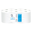 Handtuchrollen 2-lagig / hochweiß / 20cm / 100m / Ø 18,5cm / TAD-Zellstoff Papernet (PACK=6 ROLLEN) Produktbild