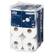 STN Toilettenpapier SmartOneMini T9 2-lagig / 620 Blatt / weiß / 13,4x18cm / Tork 472193 (KTN=12 ROLLEN) Produktbild Side View S