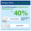 STN Toilettenpapier SmartOneMini T9 2-lagig / 620 Blatt / weiß / 13,4x18cm / Tork 472193 (KTN=12 ROLLEN) Produktbild Additional View 8 S