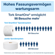 STN Toilettenpapier SmartOneMini T9 2-lagig / 620 Blatt / weiß / 13,4x18cm / Tork 472193 (KTN=12 ROLLEN) Produktbild Additional View 9 S