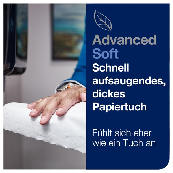 Handtuchrollen Tork Matic H1 Advanced 2-lagig / weiß / 21cm / 150m / Ø19cm / Tork 290067 (PACK=6 ROLLEN) Produktbild Additional View 8 XL