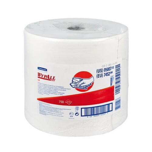 Wischtuch Wypall L40 1-lagig / weiß / 31,5x34cm / 750 Abrisse / Zellstoff / Kimberly Clark 7452 Produktbild Additional View 7 L