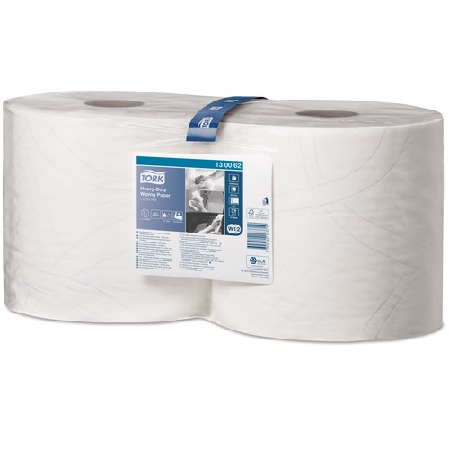 Wischtuch extra stark 2-lagig / weiß / / 23,5x34cm / 170m / Ø26,2cm / 500 Abrisse / Tork Premium 130062 (PACK=2 ROLLEN) Produktbild Additional View 8 L