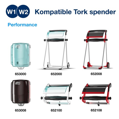 Wischtuch extra stark 2-lagig / weiß / / 23,5x34cm / 170m / Ø26,2cm / 500 Abrisse / Tork Premium 130062 (PACK=2 ROLLEN) Produktbild Additional View 6 L