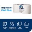 Wischtuch extra stark 2-lagig / weiß / / 23,5x34cm / 170m / Ø26,2cm / 500 Abrisse / Tork Premium 130062 (PACK=2 ROLLEN) Produktbild Additional View 2 S