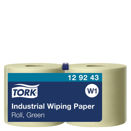 Putzrollen 2-lagig / grün / 23,5x34cm / 510m / Ø37cm / 1500 Abrisse / Tork Advanced 129243 (PACK=2 ROLLEN) Produktbild