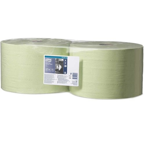 Putzrollen 2-lagig / grün / 23,5x34cm / 510m / Ø37cm / 1500 Abrisse / Tork Advanced 129243 (PACK=2 ROLLEN) Produktbild Additional View 8 L