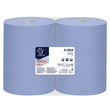 Putzrollen Superior Recycling 3-lagig / blau / 37,3x36cm /180m / Ø28cm / 500 Abrisse  / Papernet (PACK=2 ROLLEN) Produktbild