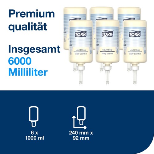 Seife S1 Premium mild und frischer Duft 1000ml / hellgelb / Tork 420501 (ST=1000 MILLILITER) Produktbild Additional View 4 L