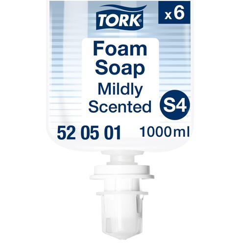 Schaumseife S4 Premium mild und frischer Duft 1000ml /  farblos / Tork 520501 (ST=1000 MILLILITER) Produktbild Additional View 2 L