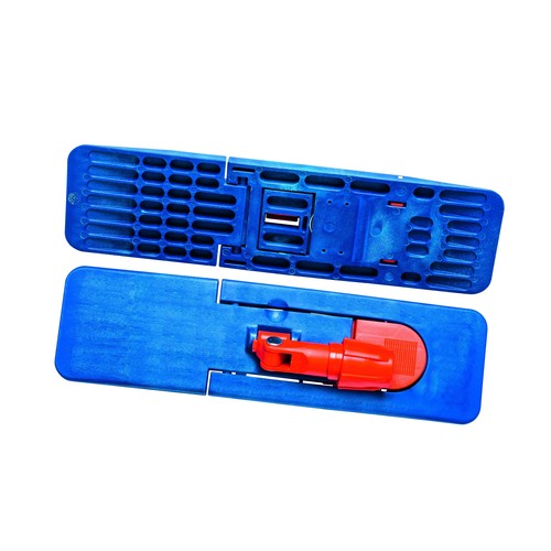 Mopphalter mit Magnetverschluss 40cm / blau / robust / Kunststoff / Mopptex Produktbild Front View L