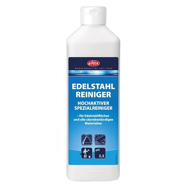 Edelstahlreiniger eilfix 500ml Hochaktiver Spezialreiniger (ST=500 MILLILITER) Produktbild Front View XL