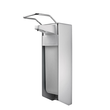 Desinfektionsmittel- & Seifenspender mit kurzem Armhebel 500ml / silber / Aluminium / Temdex SD 0501 Produktbild