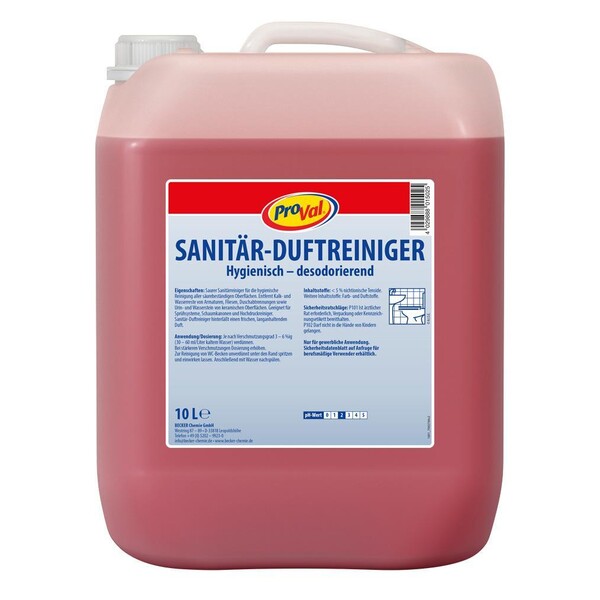 Sanitär-Duftreiniger 10 Liter / ProVal (KAN=10 LITER) Produktbild Front View XL