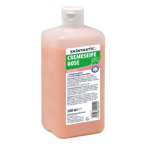 Cremeseife rose 500ml / Euroflasche (FL=500 MILLILITER) Produktbild Front View L