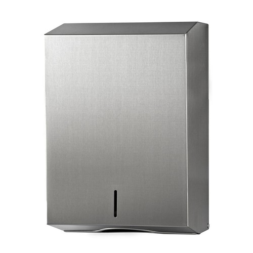 Handtuchspender racon kappa XL Edelstahl gebürstet / 253x370x120mm / Temca 121 355 Produktbild Front View L
