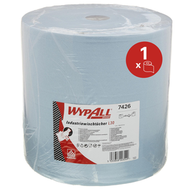 Wischtuch Wypall L30 Ultra+ Airflex* 3-lagig / blau / 37x38cm / 670 Abrisse / Kimberly Clark 7426 Produktbild