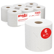 Wischtuch Wypall L20 7303 2-lagig / weiß / 18,3x38cm / 380 Abrisse Kimberly Clark (PACK=6 ROLLEN) Produktbild Additional View 4 S