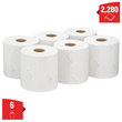 Wischtuch Wypall L20 7303 2-lagig / weiß / 18,3x38cm / 380 Abrisse Kimberly Clark (PACK=6 ROLLEN) Produktbild Additional View 5 S