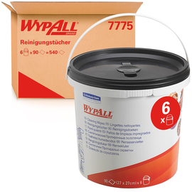 Reinigungstücher Wypall Dual Action 6 Spendereimer á 90 Tücher Kimberly Clark 7775 Produktbild