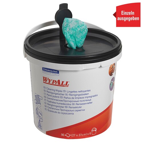 Reinigungstücher Wypall Dual Action 6 Spendereimer á 90 Tücher Kimberly Clark 7775 Produktbild Additional View 2 L