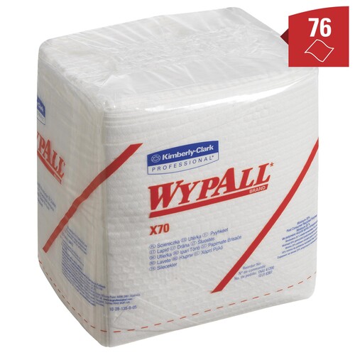 Wischtuch Wypall X70 / 8387 weiß / 30,5x31,8cm / 912 Tücher Viertelgefaltet Produktbild Additional View 3 L