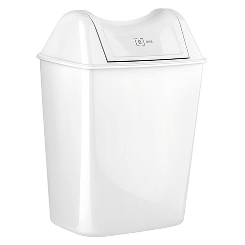 Abfallbehälter Mini e12 8 Liter / weiß / Kunststoff / 240x170x280mm / ohne Deckel e one Produktbild Front View L