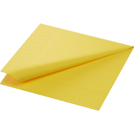 Servietten Zelltuch 1/4 Falz / 33x33cm / 3-lagig / gelb / Duni (PACK=250 STÜCK) Produktbild