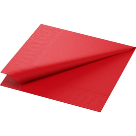 Servietten Zelltuch 1/4 Falz / 33x33cm / 3-lagig / rot / Duni (PACK=250 STÜCK) Produktbild