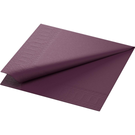 Servietten Zelltuch 1/4 Falz / 33x33cm / 3-lagig / plum / Duni (PACK=250 STÜCK) Produktbild