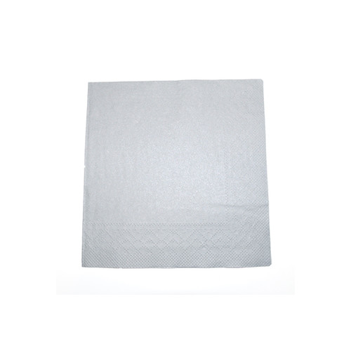 Servietten Tissue Basic 1/4 Falz / 33x33cm / 3-lagig / grau (PACK=100 STÜCK) Produktbild