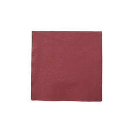 Servietten Tissue Basic 1/4 Falz / 33x33cm / 3-lagig / bordeaux (PACK=100 STÜCK) Produktbild