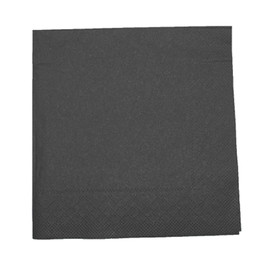 Servietten Tissue Basic 1/4 Falz / 40x40cm / 3-lagig / schwarz (PACK=100 STÜCK) Produktbild