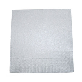 Servietten Tissue Basic 1/4 Falz / 40x40cm / 3-lagig / grau (PACK=100 STÜCK) Produktbild