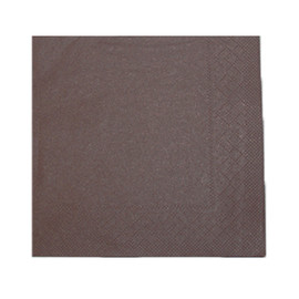 Servietten Tissue Basic 1/4 Falz / 40x40cm / 3-lagig / braun (PACK=100 STÜCK) Produktbild