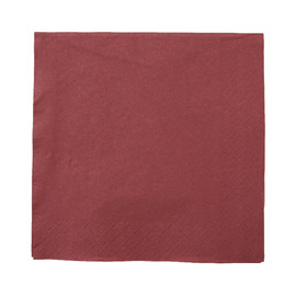 Servietten Tissue Basic 1/4 Falz / 40x40cm / 3-lagig /  bordeaux (PACK=100 STÜCK) Produktbild